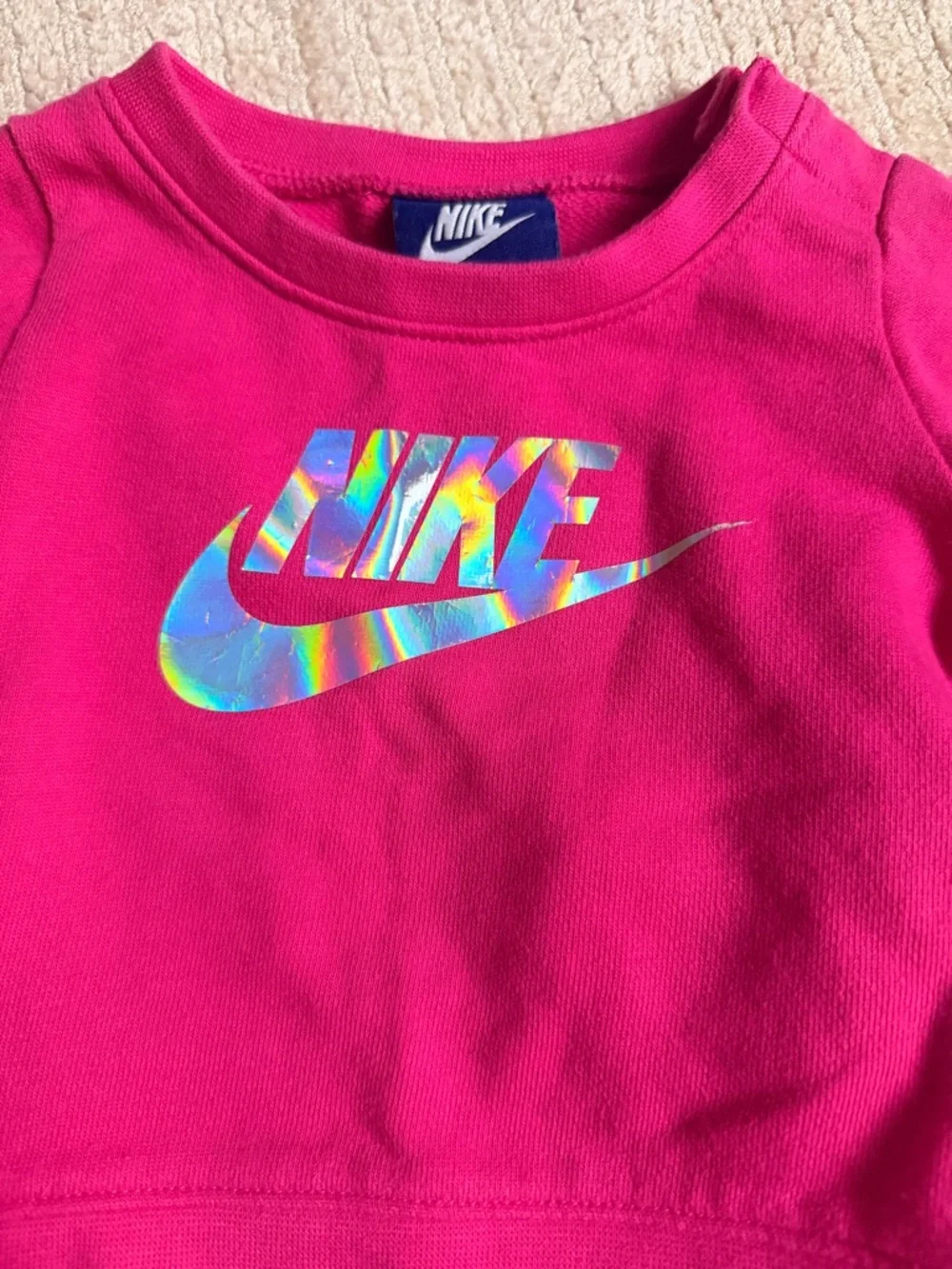 Nike baby girls Hot Pink Toddlers Sweatshirt & Leggings Set - Picture 2 of 6